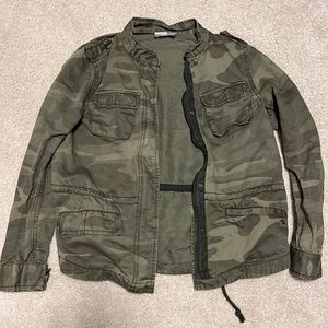 Ann Taylor Loft Camo Jacket Medium Petite